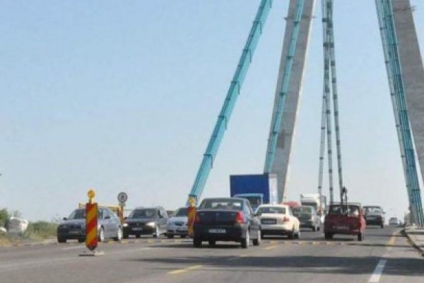 Au fost reinstaurate restricţiile de circulaţie pe Podul Agigea